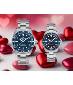 PAREJA RELOLES CERTINA DS ACTION DIVER ESFERA AZUL