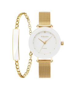 OBAKU LILJE GOLD 32MM V299LXGWMG-EJBGW