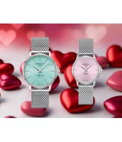 PAREJA RELOJES CERTINA AZUL Y ROSA