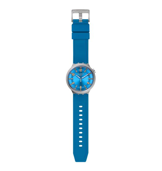 SWATCH BIG BOLD IRONY BLUE IN THE WORKS 47MM SB07S115