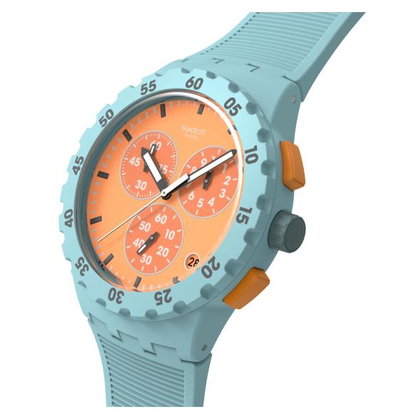 SWATCH CHRONO PLASTIC JUICY APRICOTE 42MM SUSL401