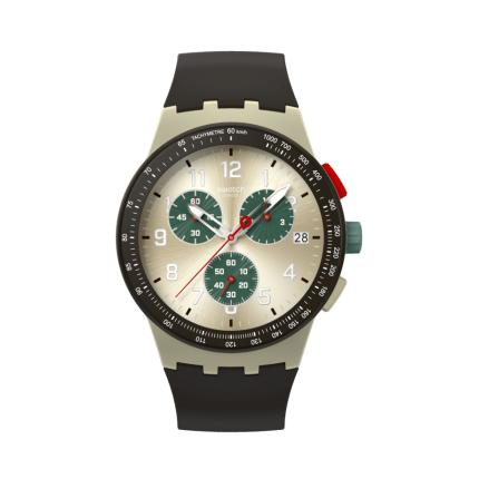 SWATCH CHRONO PLASTIC OBSIDIAN INK 42MM SUST402