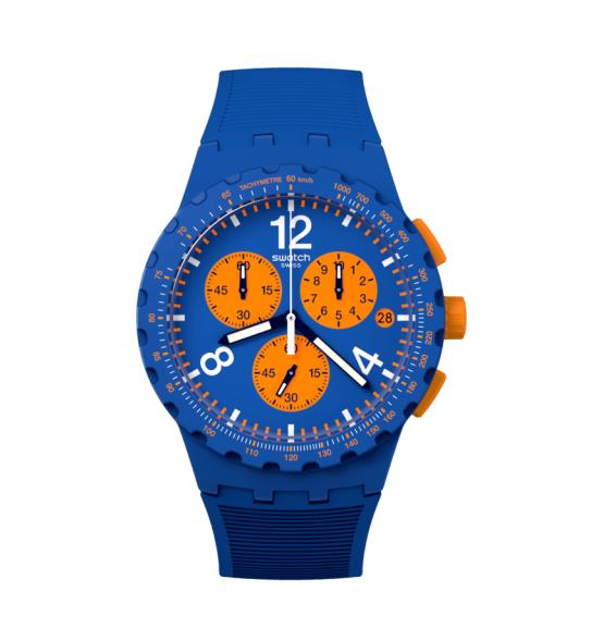 SWATCH CHRONO PLASTIC PRIMARILY BLUE 42MM SUSN419