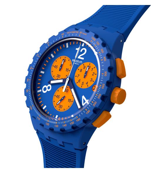 SWATCH CHRONO PLASTIC PRIMARILY BLUE 42MM SUSN419