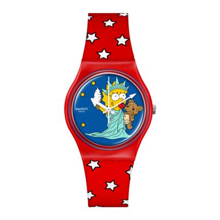 SWATCH GENT LITTLE LADY LIBERTY 34MM SO28Z120