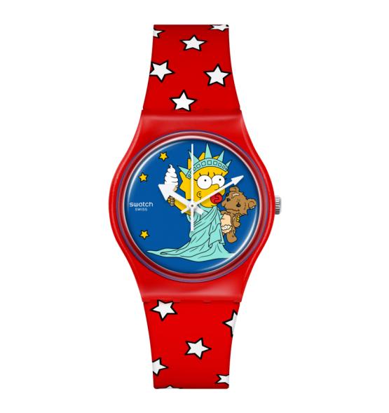 SWATCH GENT LITTLE LADY LIBERTY 34MM SO28Z120