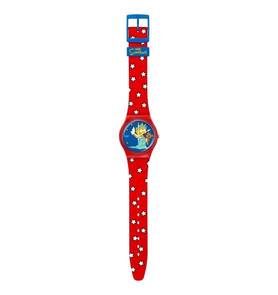 SWATCH GENT LITTLE LADY LIBERTY 34MM SO28Z120