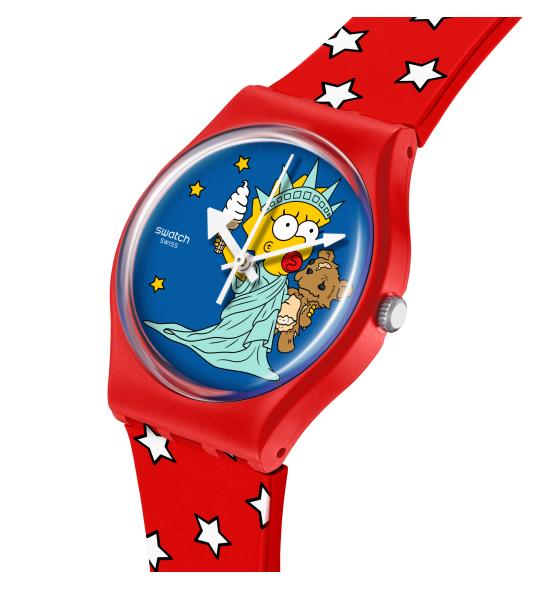 SWATCH GENT LITTLE LADY LIBERTY 34MM SO28Z120