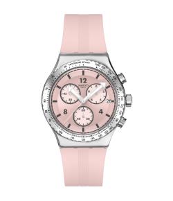 SWATCH NEW IRONY CHRONO POPPINGLY PINK 43MM YVS532